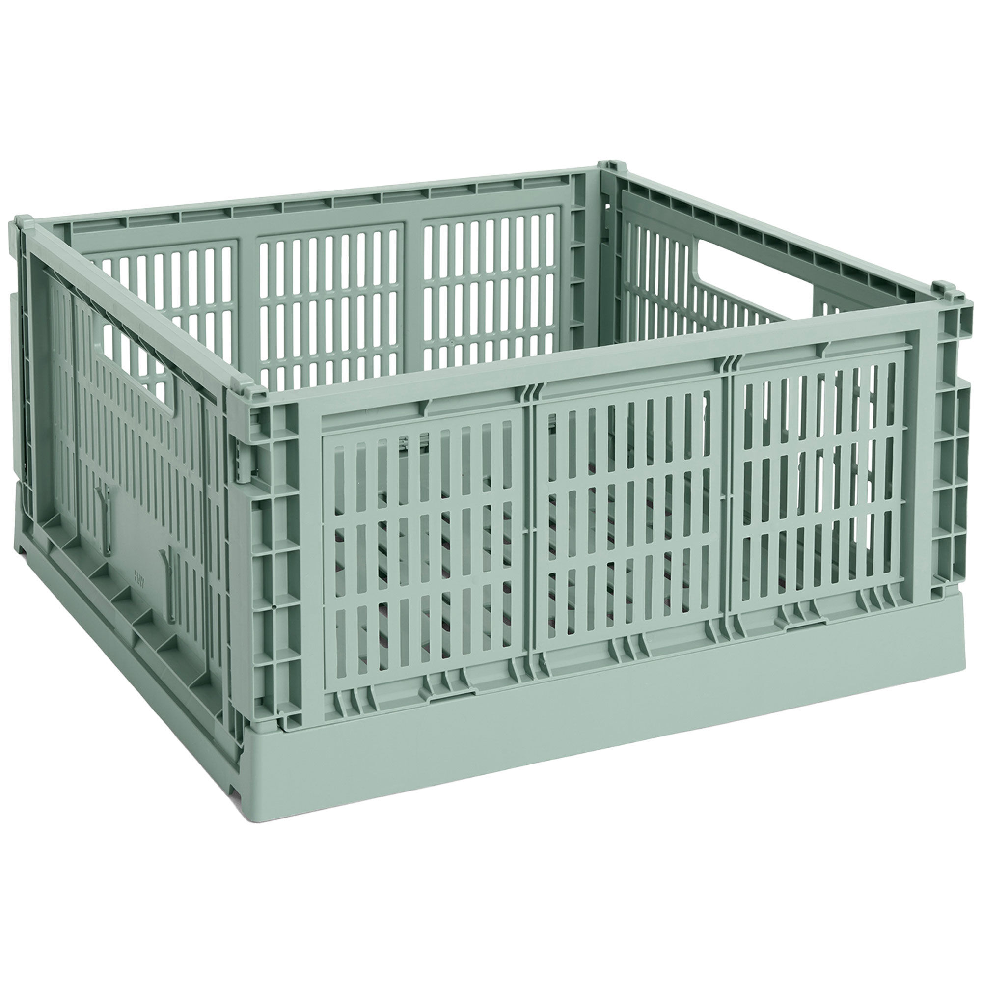 HAY Colour Crate Large Square Opbevaringskasse, sage green