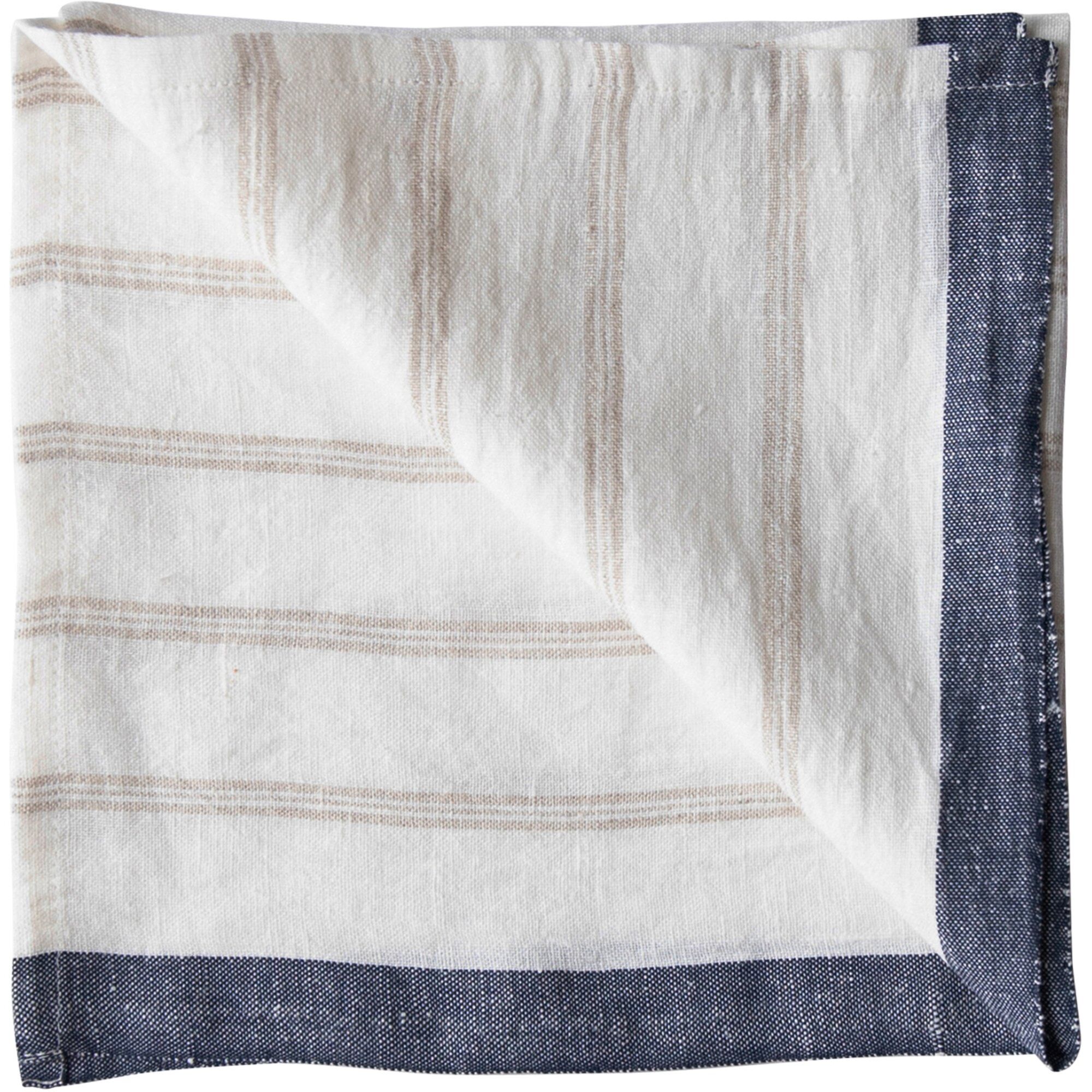 Tell me more Maya serviet 50x50 cm, natural stripe