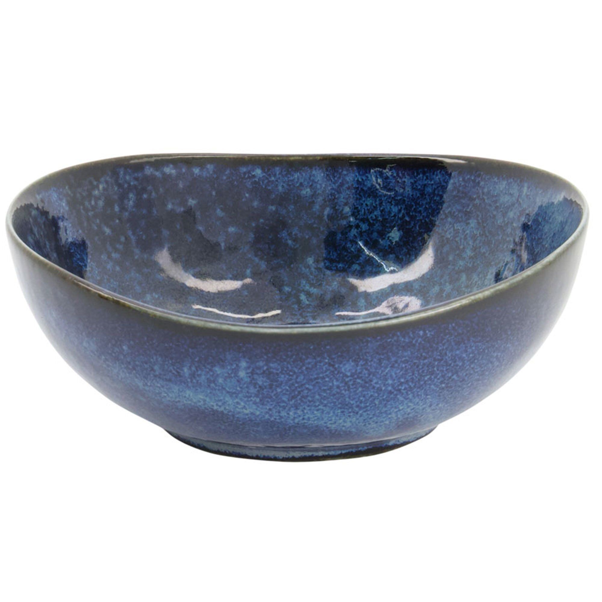 Tokyo design studio Cobalt Blue oval skål 14 cm