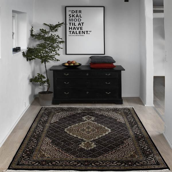 Ægte tæppe Indo Tæbriz Fine 197 x 199 cm.