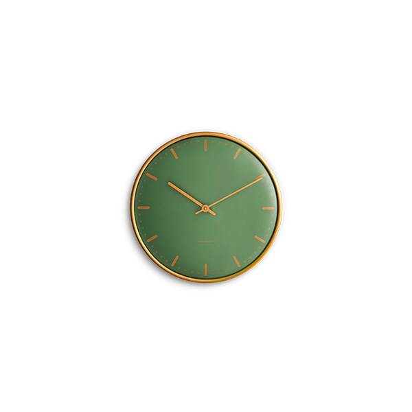 Arne Jacobsen City Hall vægur, Ø:21 cm - Grøn