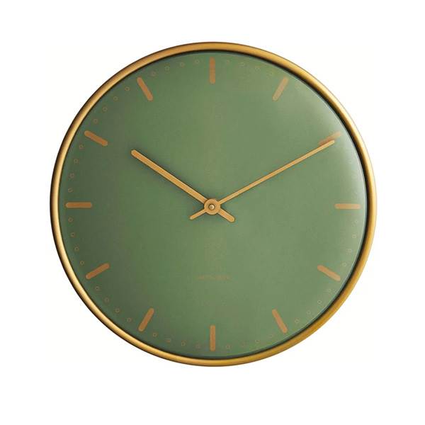 Arne Jacobsen City Hall vægur, Ø:29 cm - Grøn