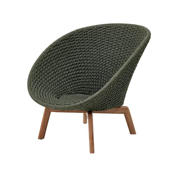 Cane-Line Peacock loungestol - Grøn