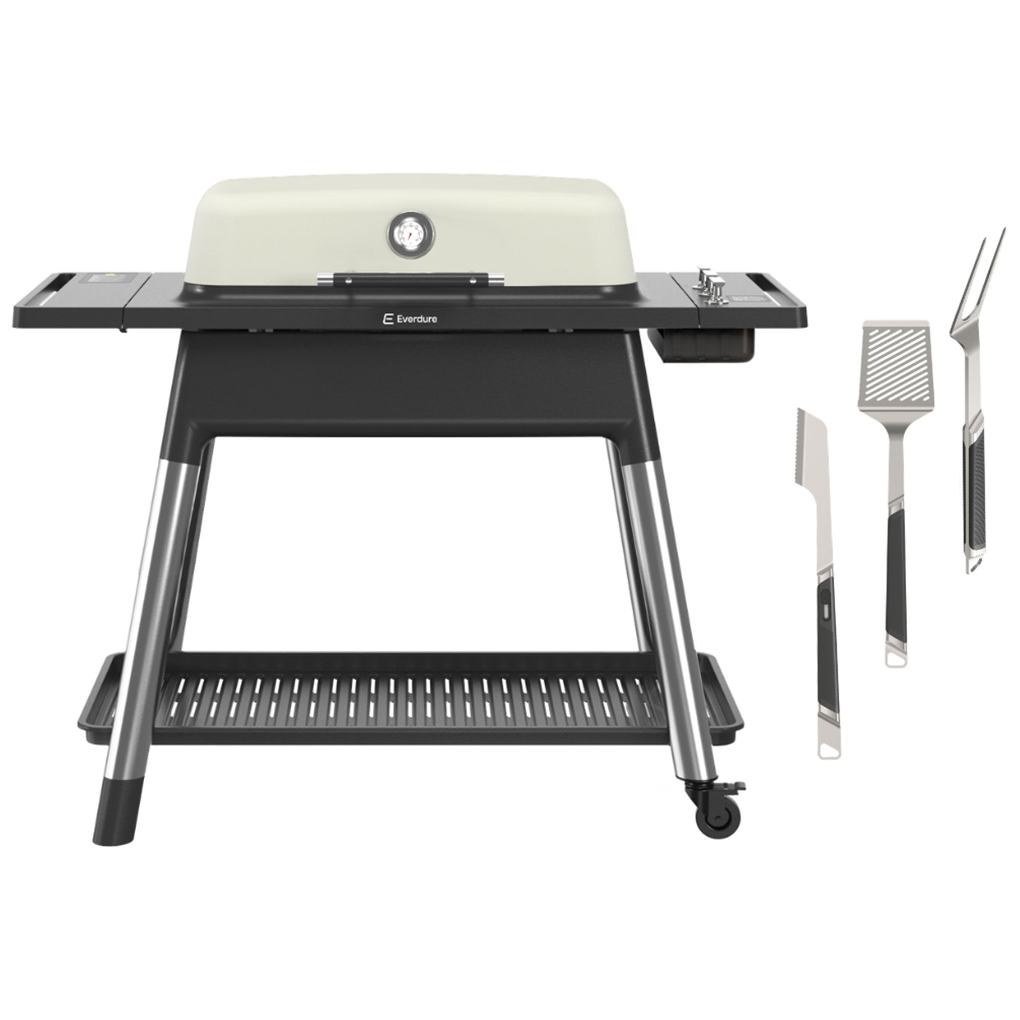 Everdure FURNACEâ¢ Gen III gasolgrill med Premium Toolkit, stone