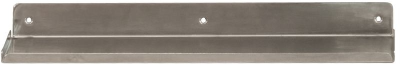 Hylde House Doctor Ledge i jern, børstet sølv 43Ã11,5Ã4 cm  -  væghylde til nips, fotos og planter