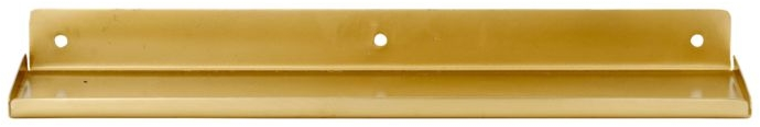 Væghylde House Doctor Ledge i jern med messingfinish 43 x 11,5 cm