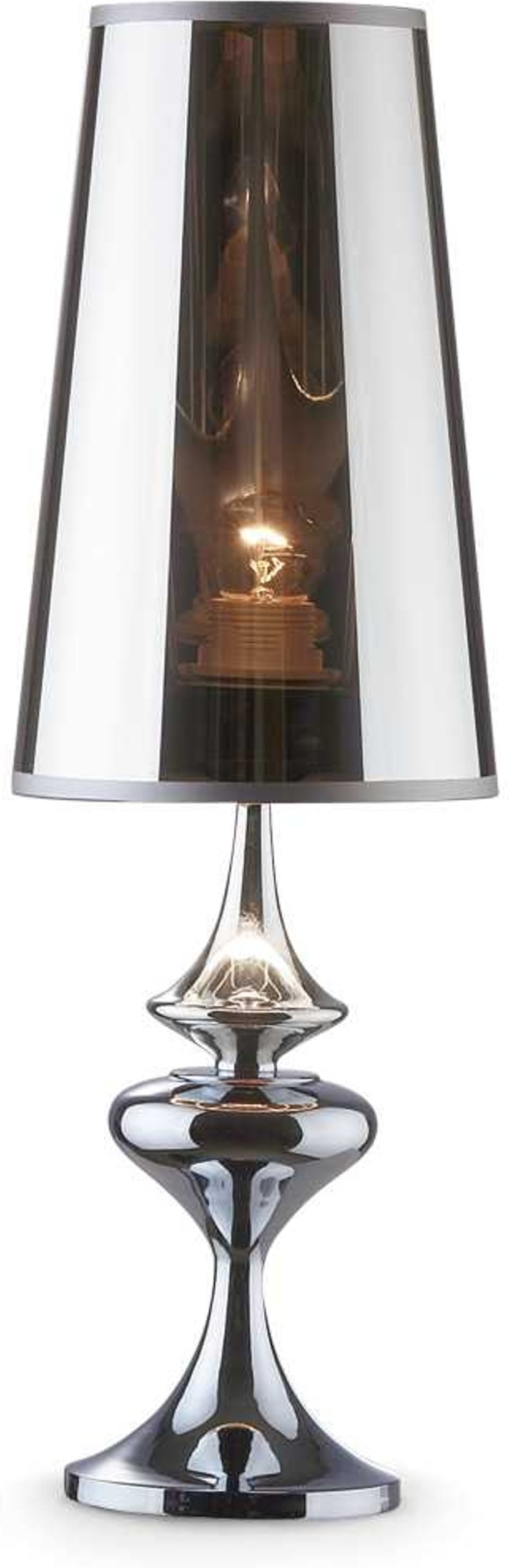 Bordlampe / læselampe Ideal Lux Alfiere krom Ø17,5 x H55,5 cm med E27-fatning