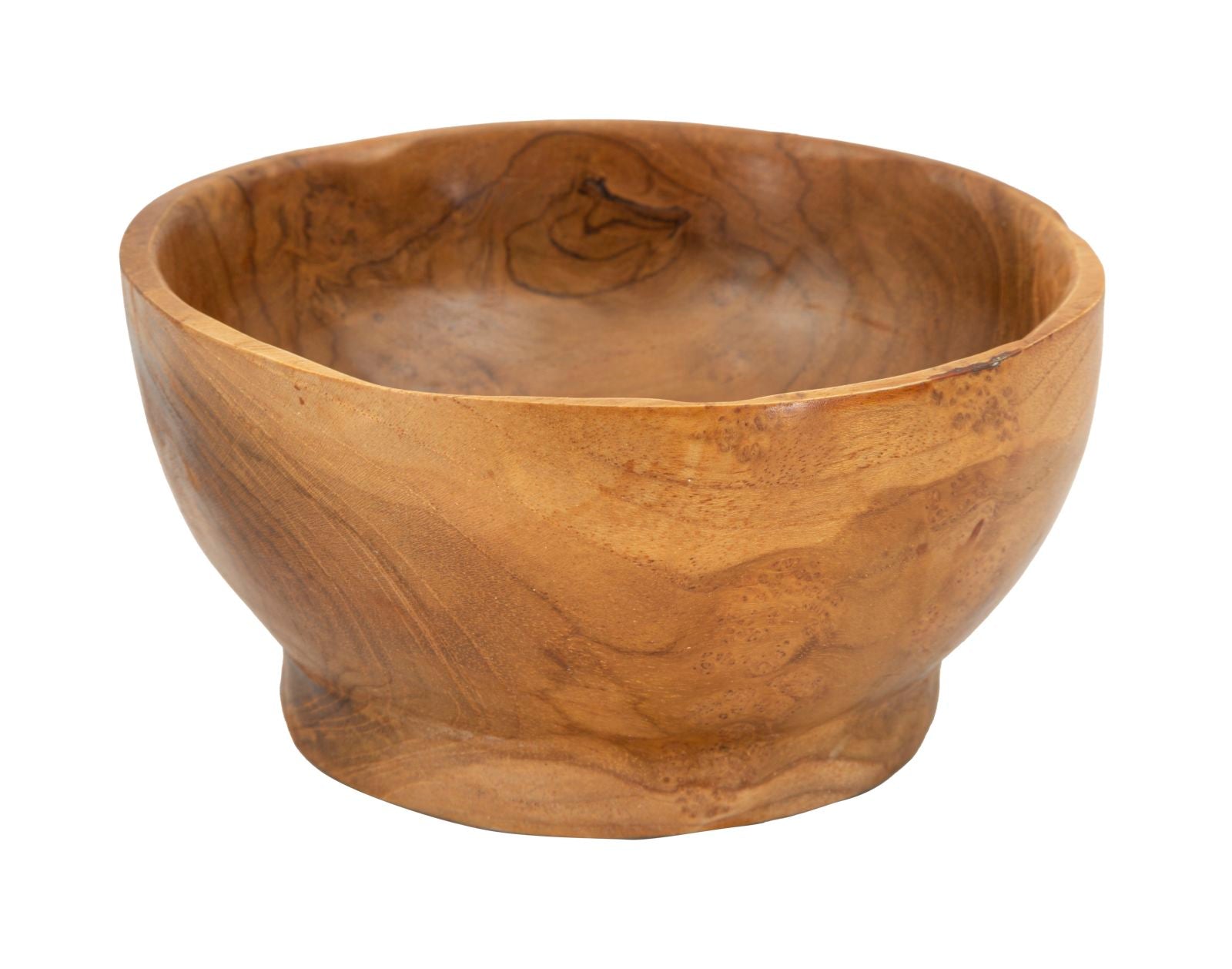 Bakke af teaktræ, 15x8 cm