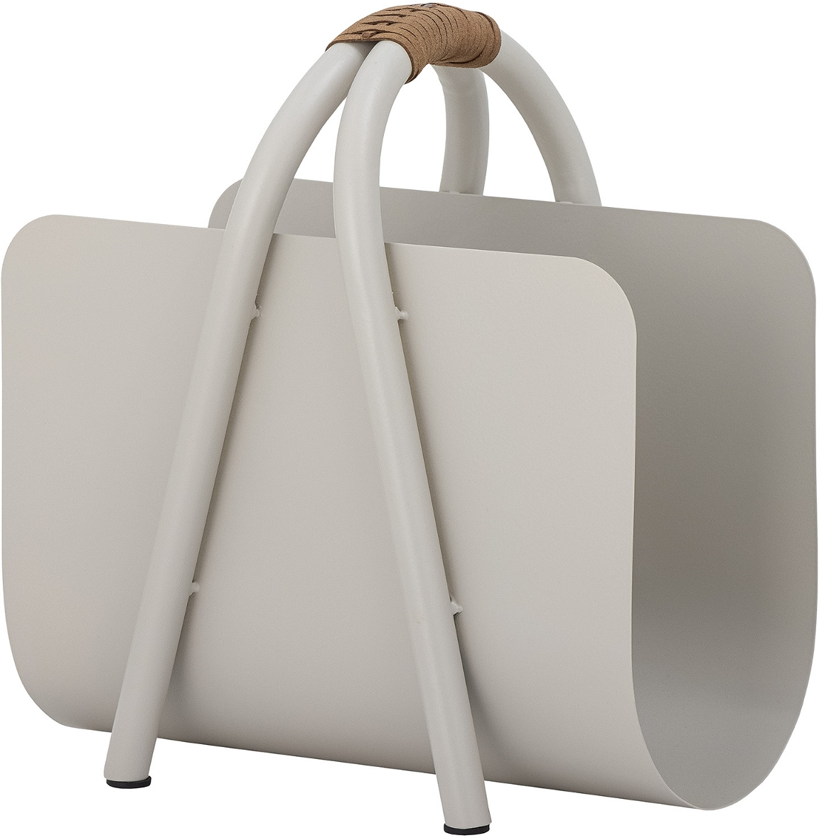 Avis- og magasinholder Bloomingville Eton grå metal H34,5ÃB20ÃL33 cm