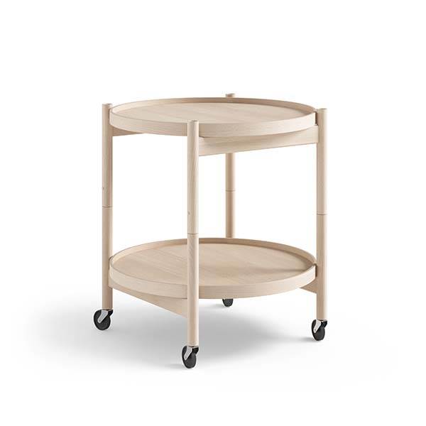 Brdr. Krüger Bølling bakkebord 50 cm. - bøg ubehandlet - Bakke 1: Ubehandlet bøg / Bakke 2: Base