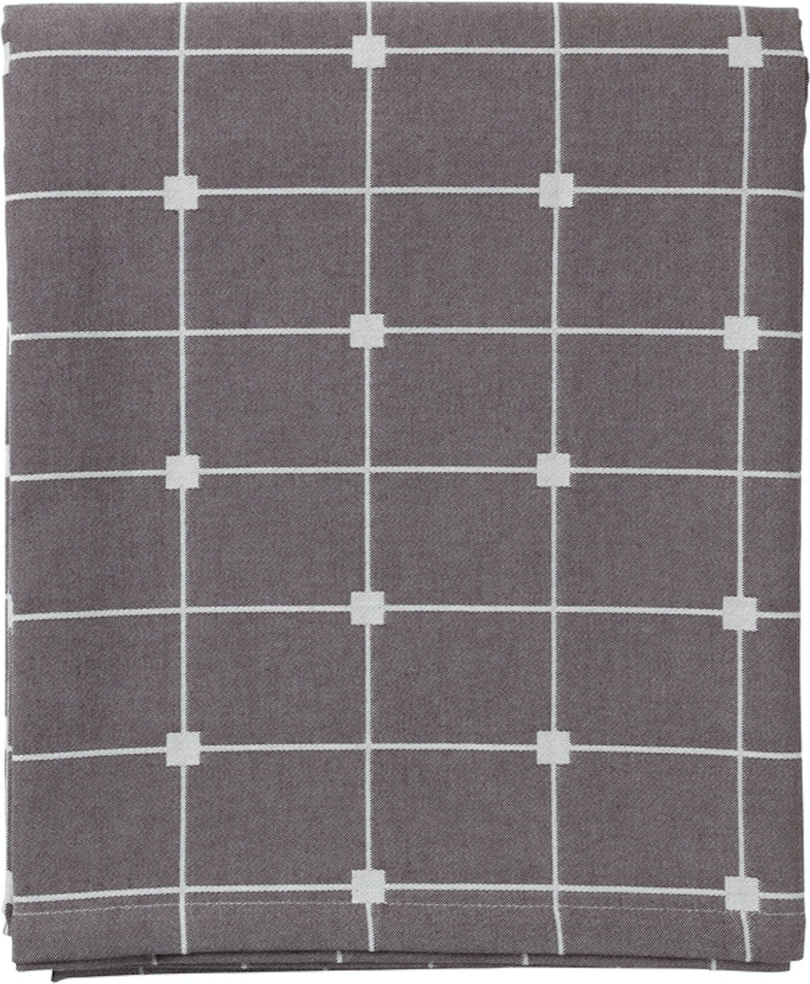 Borddug Broste Copenhagen Tila bomuld 160Ã200 cm brun/hvid