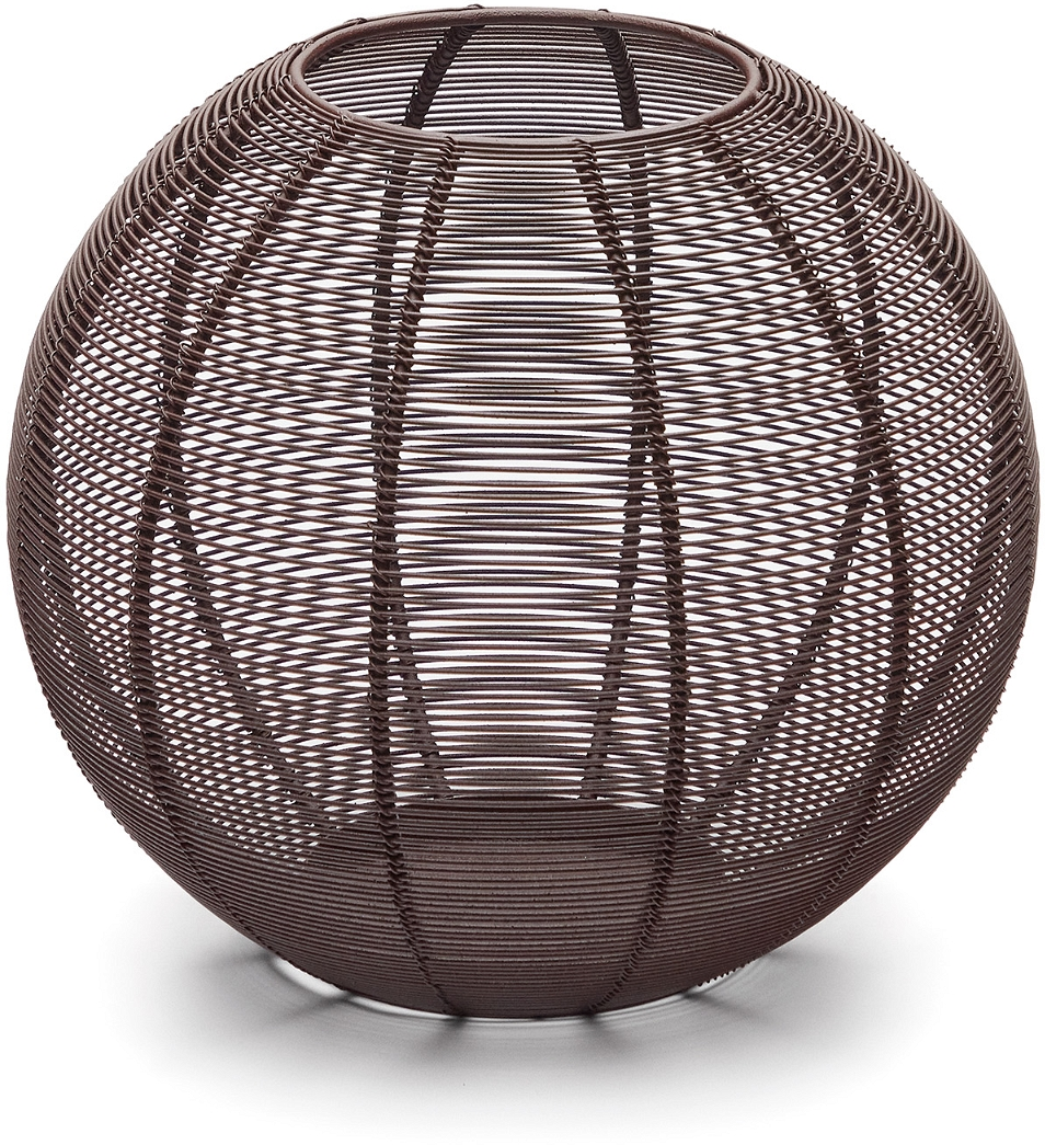 Fyrfadsstage Kave Home Amer lysestage i jern dybrun Ø28xH25 cm