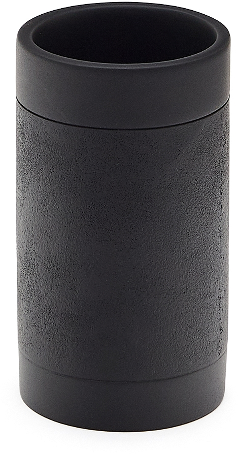 Tandbørsteholder Kave Home Sisel sort harpiks H11x6x6 cm