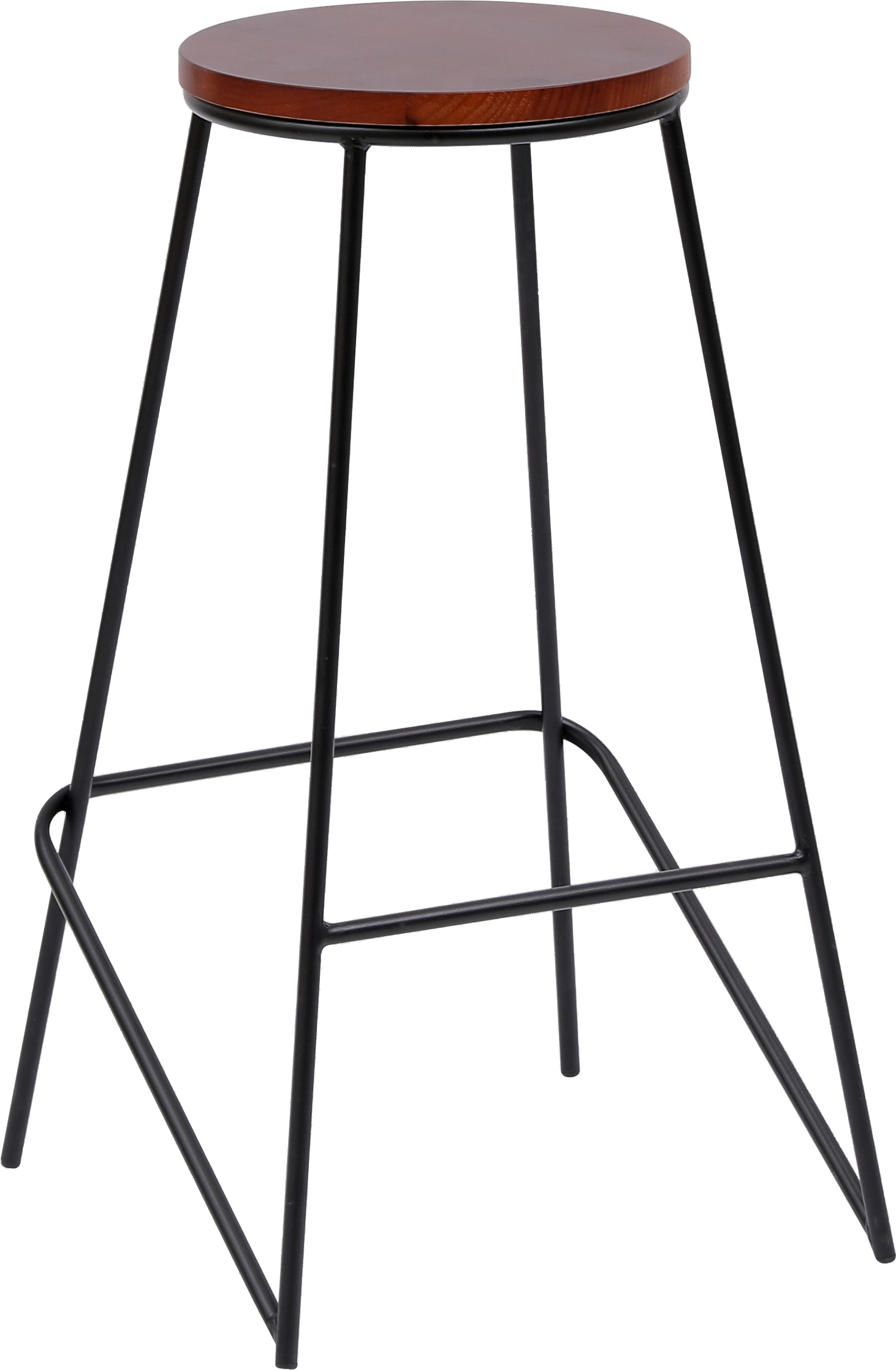 Barstol Nordlys Furniture Taboxford natur FSC-træsæde sorte epoxyben ergonomisk H71xB40xD40 cm