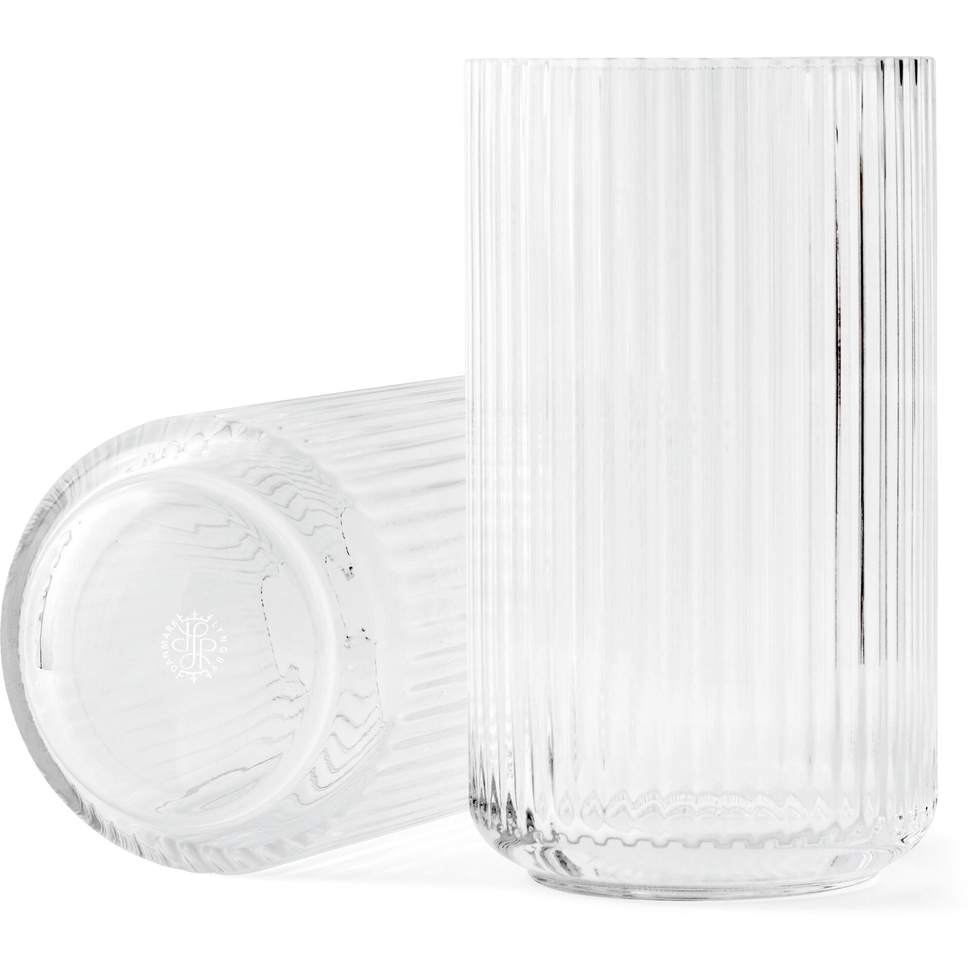 Lyngby porcelæn Lyngbyvasen 25 cm., glas - klar