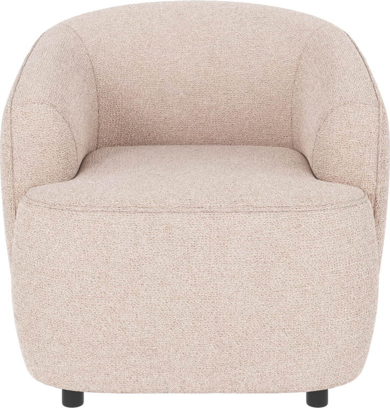 Loungestol Rowico Dermot, lysebeige Max 01 stof, Nosag-fjedre, FSC-mix træstel, H77ÃB85ÃD90cm