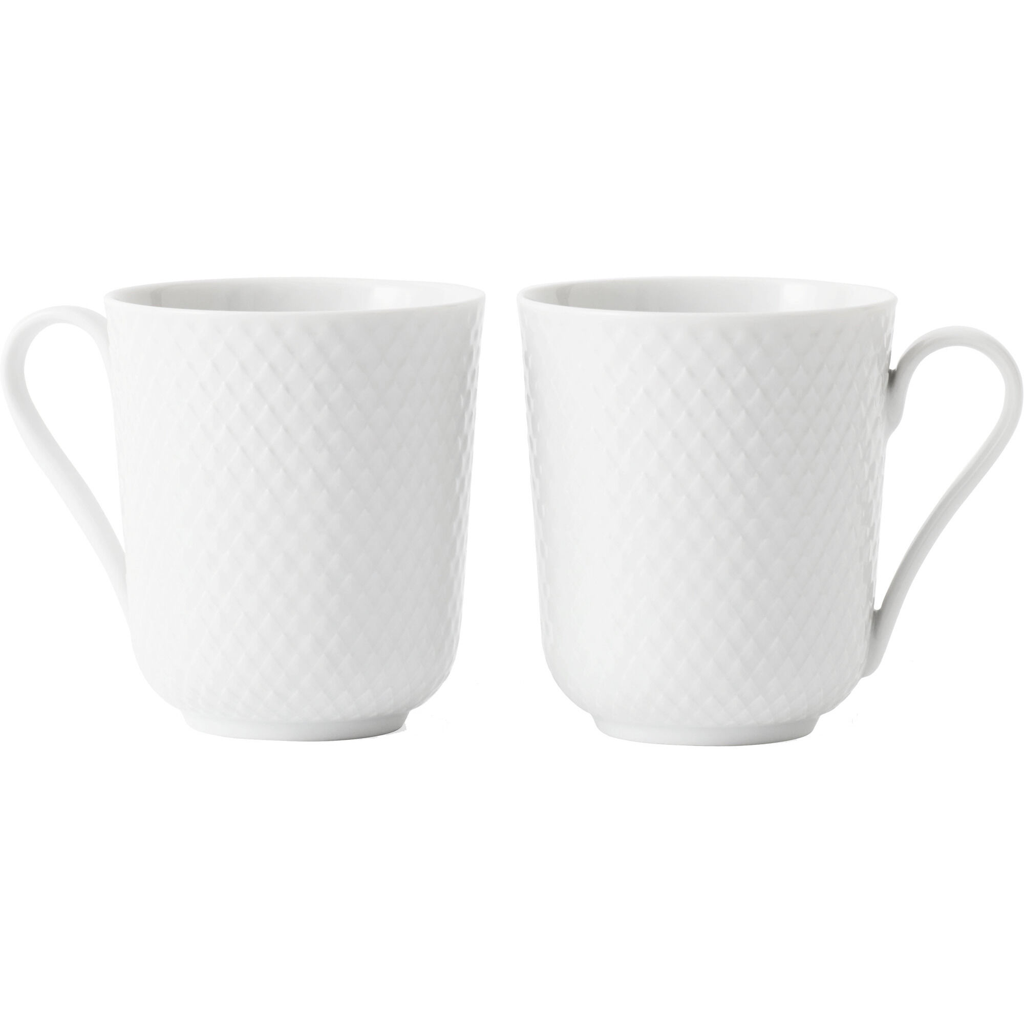 Lyngby porcelæn 2 stk. Rhombe kop