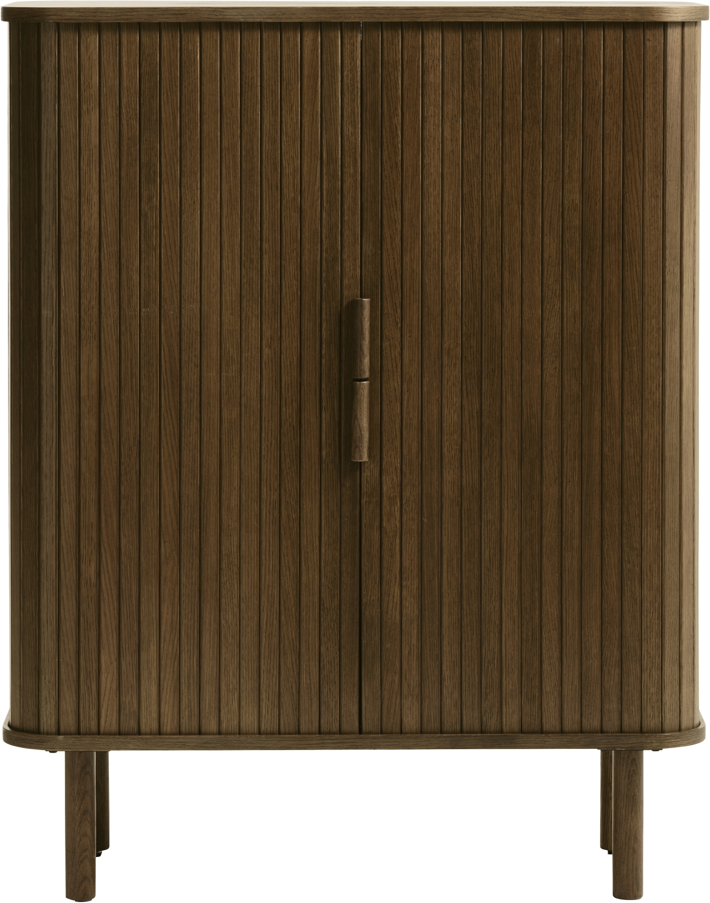 Højskab Nordique Design Cavo i røget egetræ H113 x B90 x D40 cm