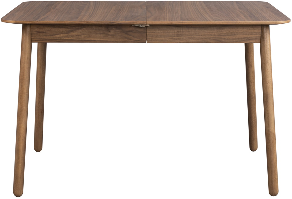 Spisebord med udtræk Zuiver Glimps valnøddetræfiner mørk natur 120 - 162 Ã 80 cm