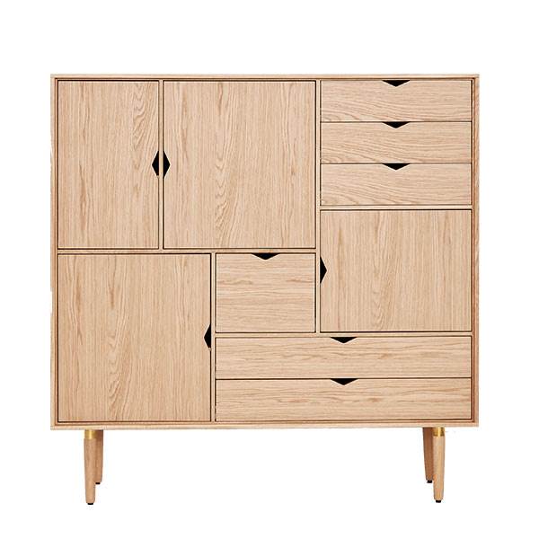 Andersen Furniture Unique highboard i hvid eg - lak