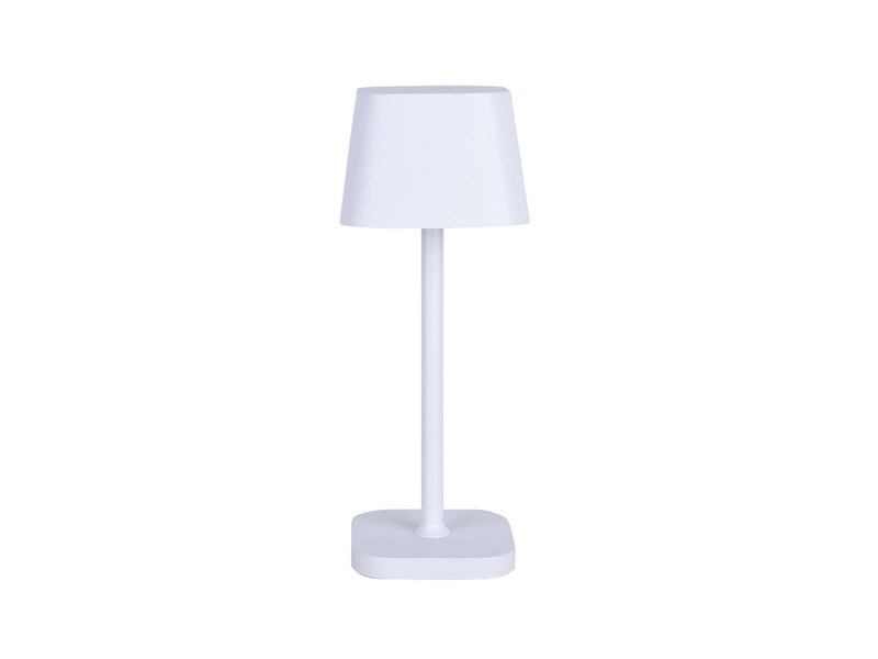 Skrivebordslampe House of Sander Isa hvid Ø10 x H26 cm aluminium batteridrevet op til 11 timers lys bærbar