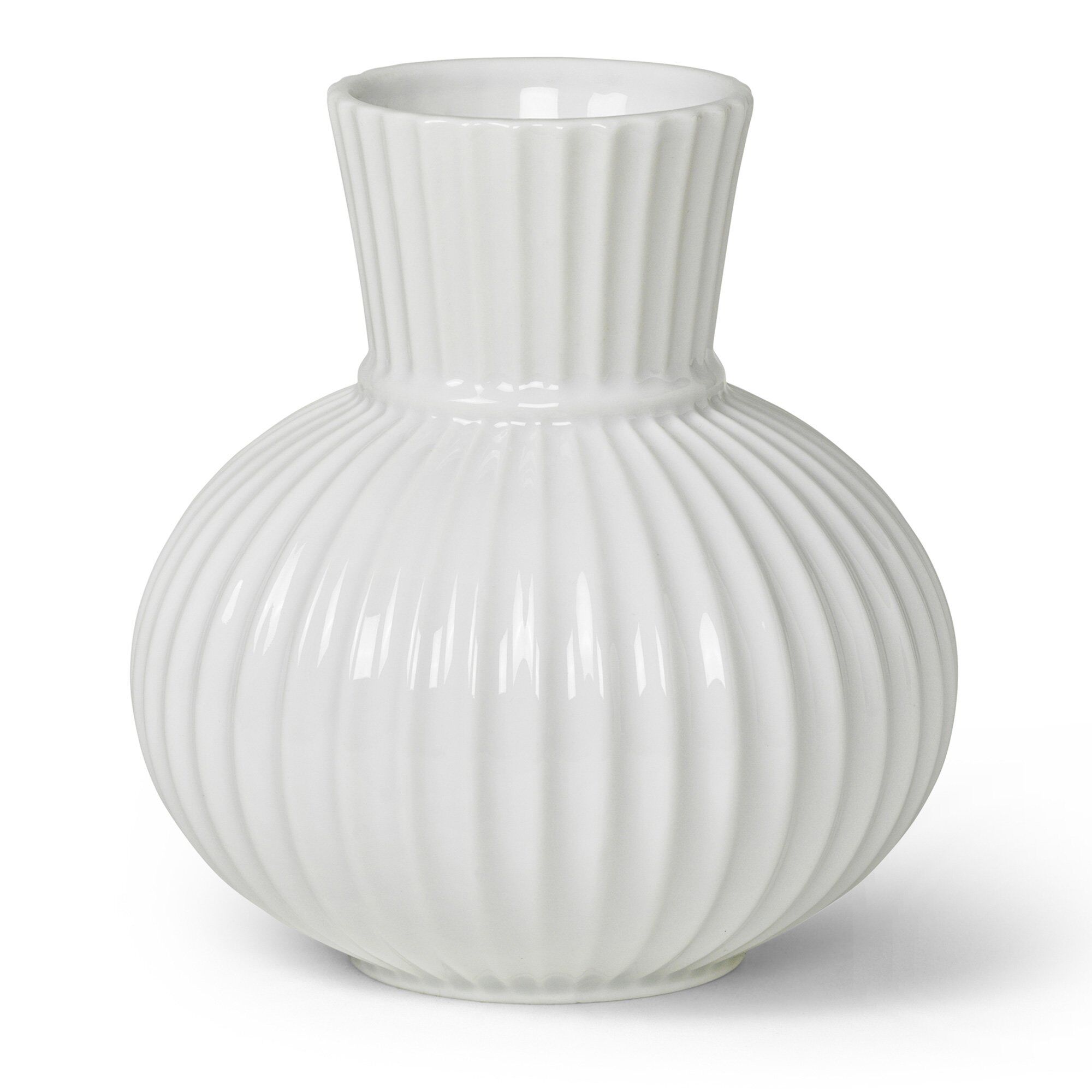 Lyngby porcelæn Tura vase, 14,5 cm, hvid