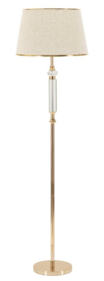 Glam lampe i jern, glas og stof  -  45x165 cm