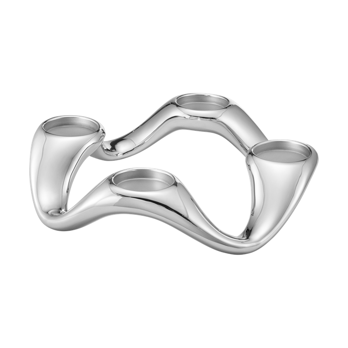 Georg Jensen Cobra rund lysestage : Erling Christensen Møbler