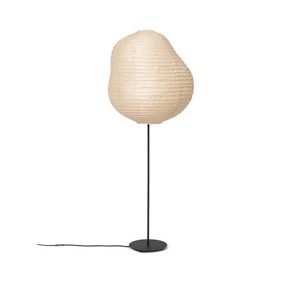 Ferm Living Kurbis Gulvlampe, lav -  Black/Natural  : Erling Christensen Møbler
