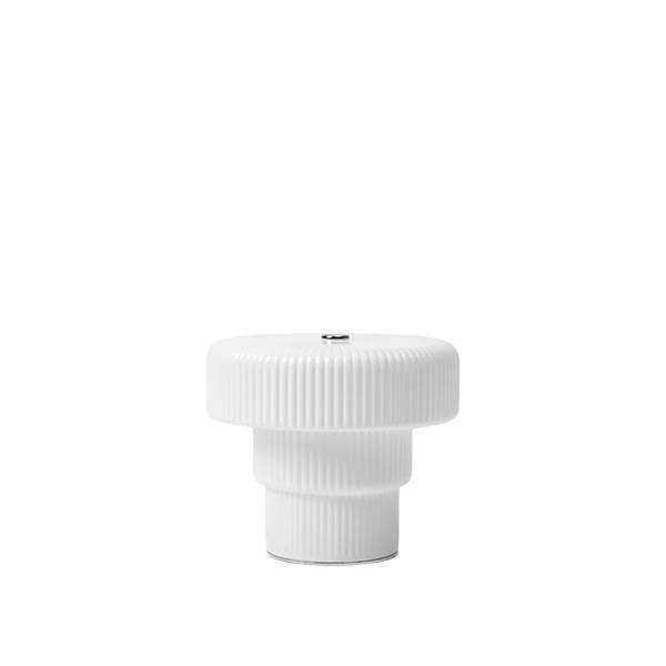 Ferm Living Ripple portable lamp h 10 cm - White : Erling Christensen Møbler