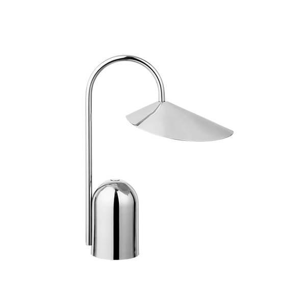 Ferm Living Arum portable lamp - Stainless Steel : Erling Christensen Møbler