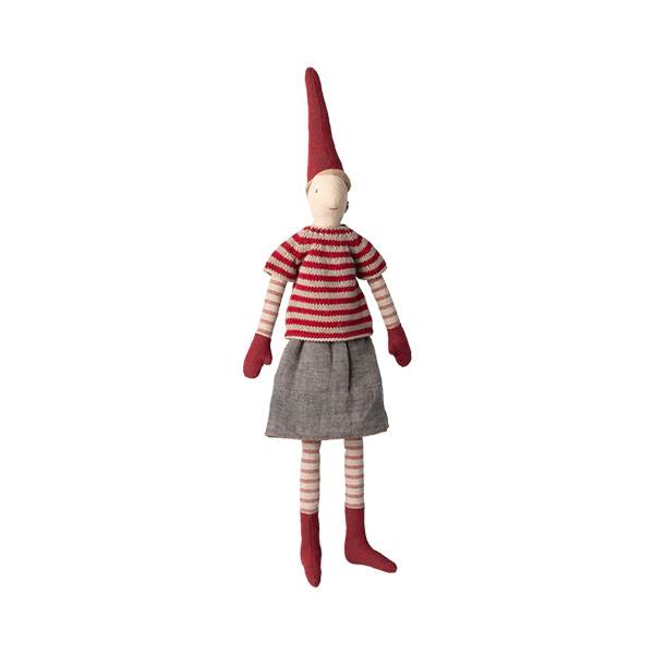 Maileg Jul - Pixy, Størrelse 3 - Pige - Nederdel og strikket sweater  : Erling Christensen Møbler