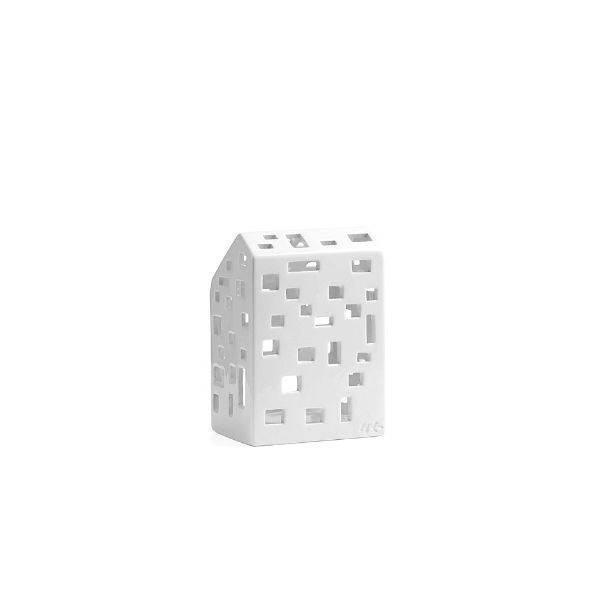 Kahler Kähler Urbania Lyshus Funkis - Hvid - H14,5 cm. : Erling Christensen Møbler  : Erling Christensen Møbler