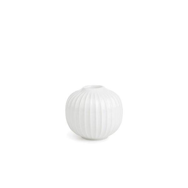 Kahler Kähler Hammershøi Lysestage - Hvid - H6,5 cm. : Erling Christensen Møbler  : Erling Christensen Møbler