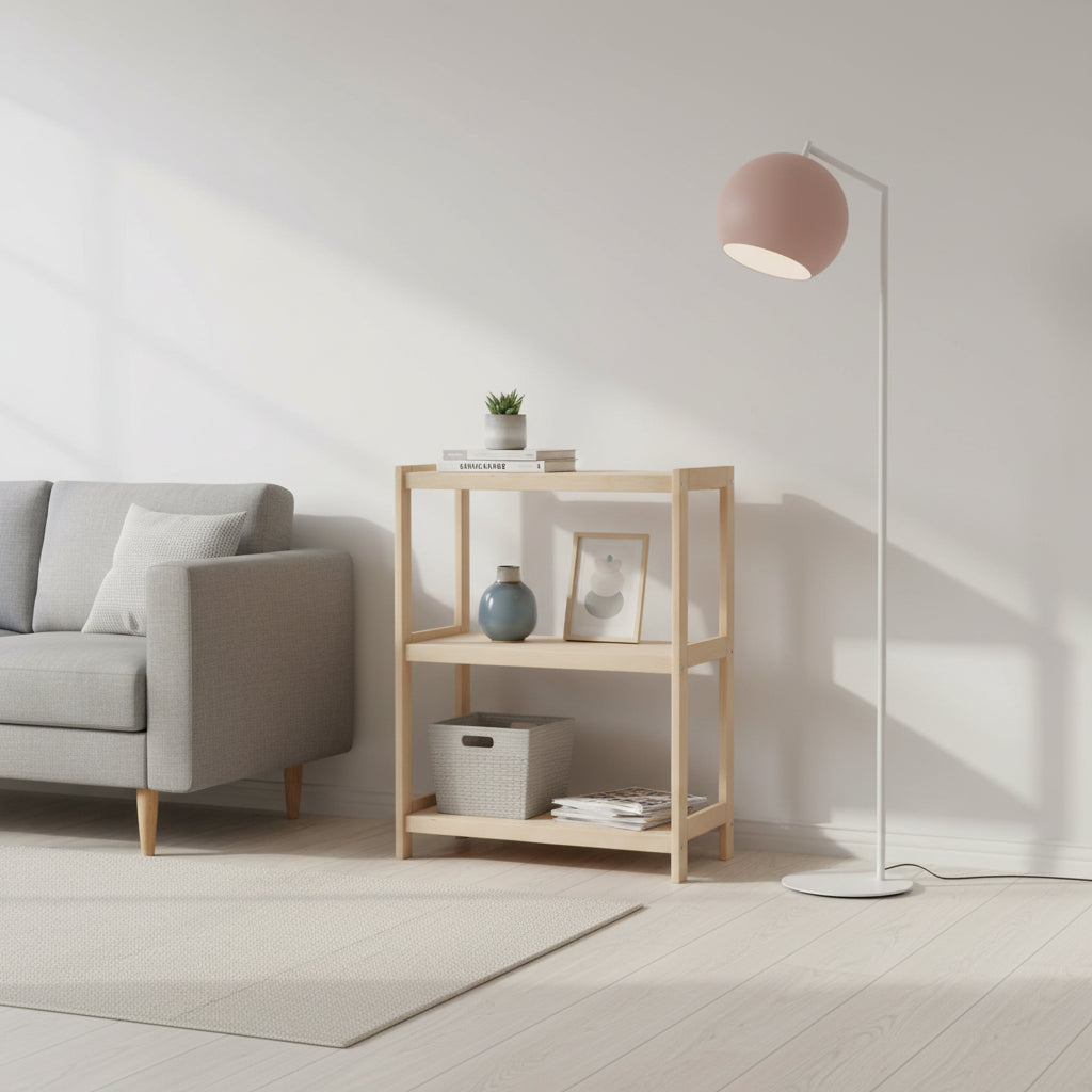 Reol i bøgetræ STRONG, 3 hylder, 93 Ã 70 Ã 33 cm