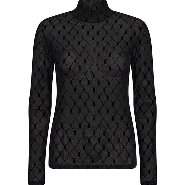 HYPE THE DETAiL mesh turtle neck - Black  : Erling Christensen Møbler