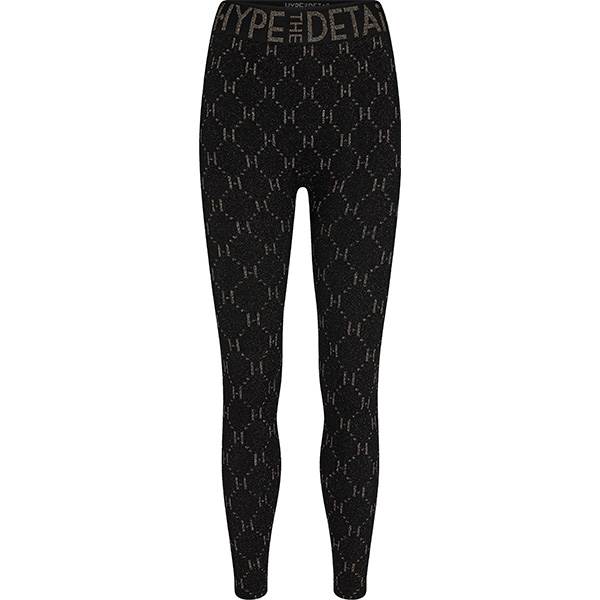 HYPE THE DETAiL legging w/lurex - Black  : Erling Christensen Møbler