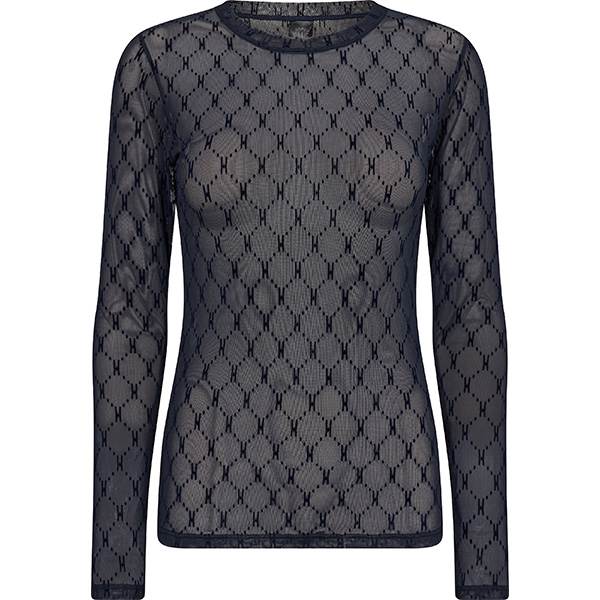 HYPE THE DETAiL mesh blouse - Blue  : Erling Christensen Møbler