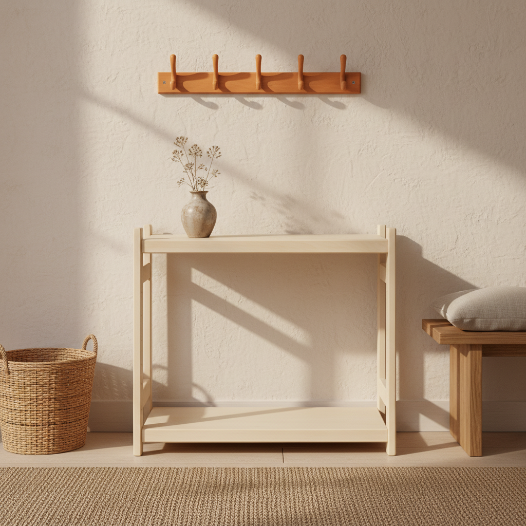 Modulær reol i bøg, 2 hylder, 60 Ã 60 Ã 33 cm