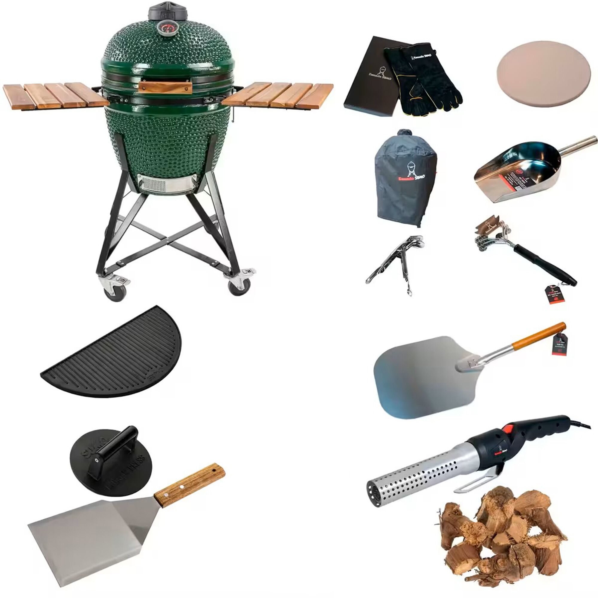 Kamado sumo Midi Stor grillpakke, grøn