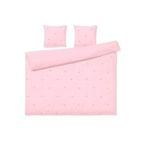 Juna Daisy Sengetøj - Pink/rød - 200x220 cm  : Erling Christensen Møbler