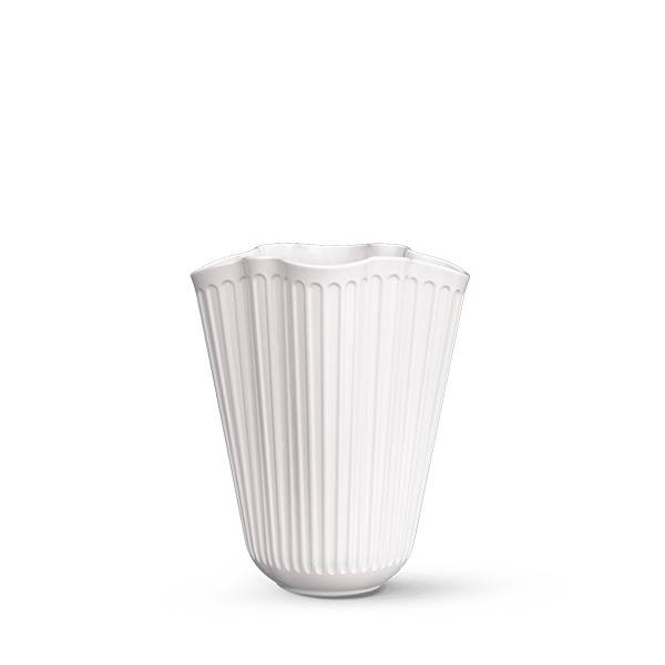 Kahler Kähler Hammershøi Unfold vase H20.5 cm - Hvid : Erling Christensen Møbler  : Erling Christensen Møbler