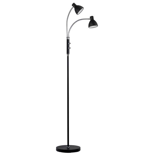 Halo Design Hudson 2 arm gulvlampe - Sort  : Erling Christensen Møbler