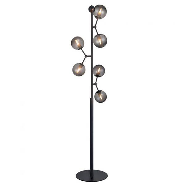 Halo Design Atom gulvlampe - Smoke/sort  : Erling Christensen Møbler