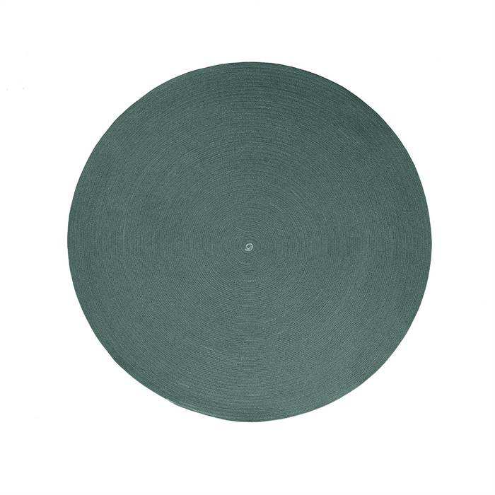 Cane-Line Circle udendørstæppe - Mørkegrøn - Ø140 cm  : Erling Christensen Møbler