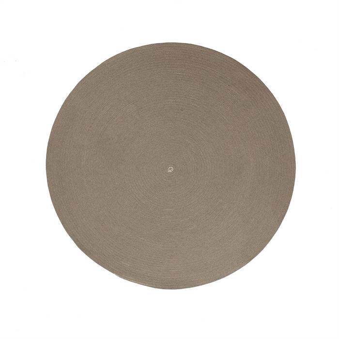 Cane-Line Circle udendørstæppe - Taupe - Ø140 cm  : Erling Christensen Møbler