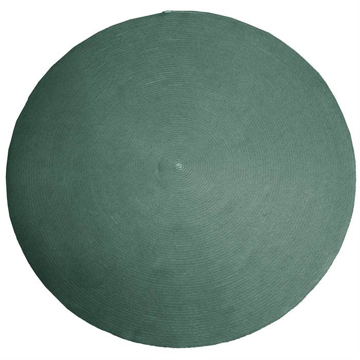 Cane-Line Circle udendørstæppe - Mørkegrøn - Ø200 cm  : Erling Christensen Møbler
