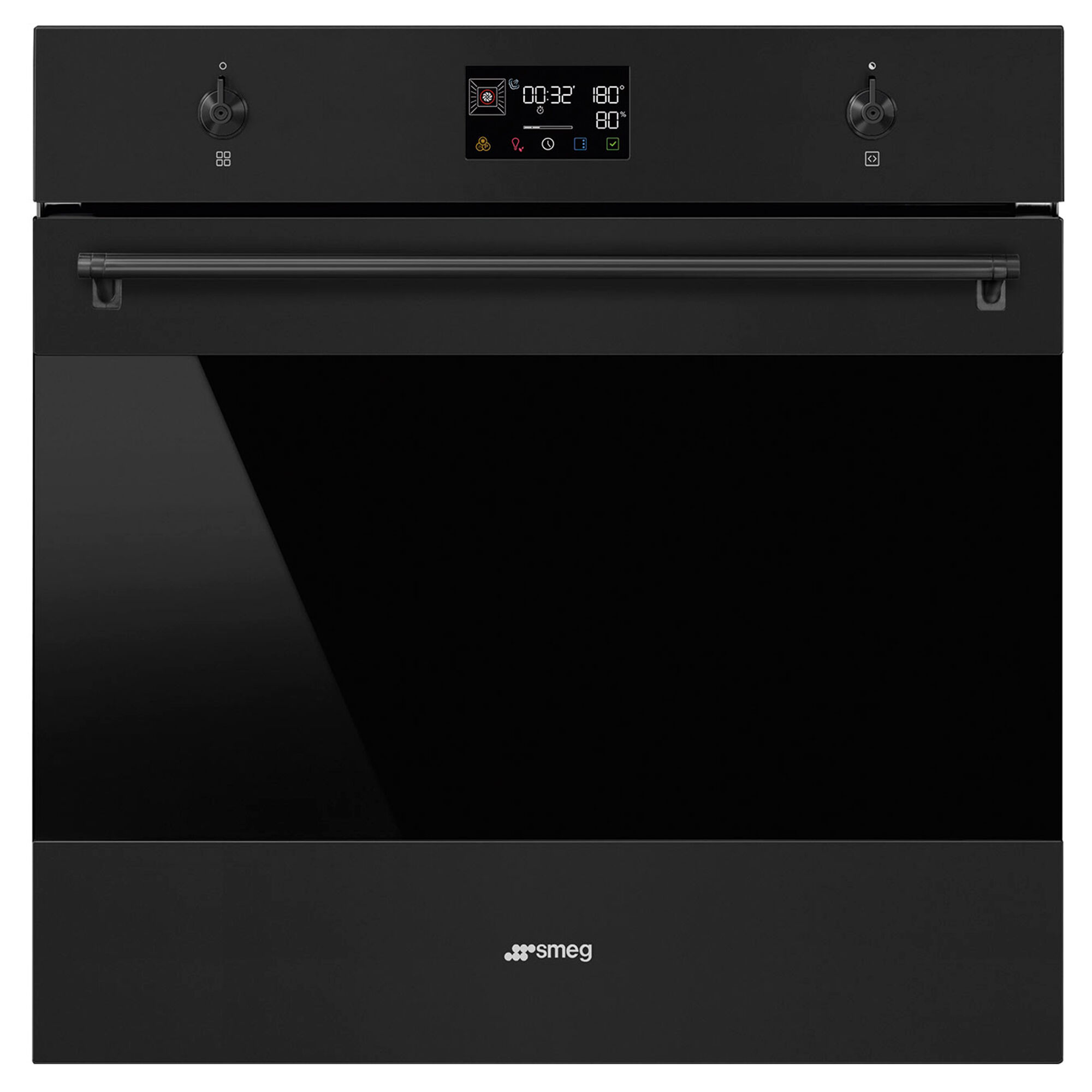 Smeg SOP6302S2PN Classic indbygningsovn, mat sort