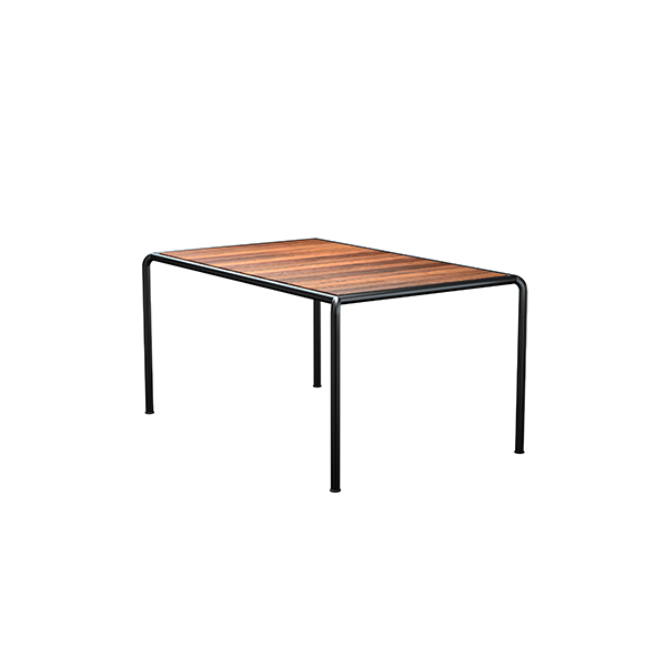 HOUE Avanti havebord i træ 153 x 98 cm - Thermo Ash black  : Erling Christensen Møbler