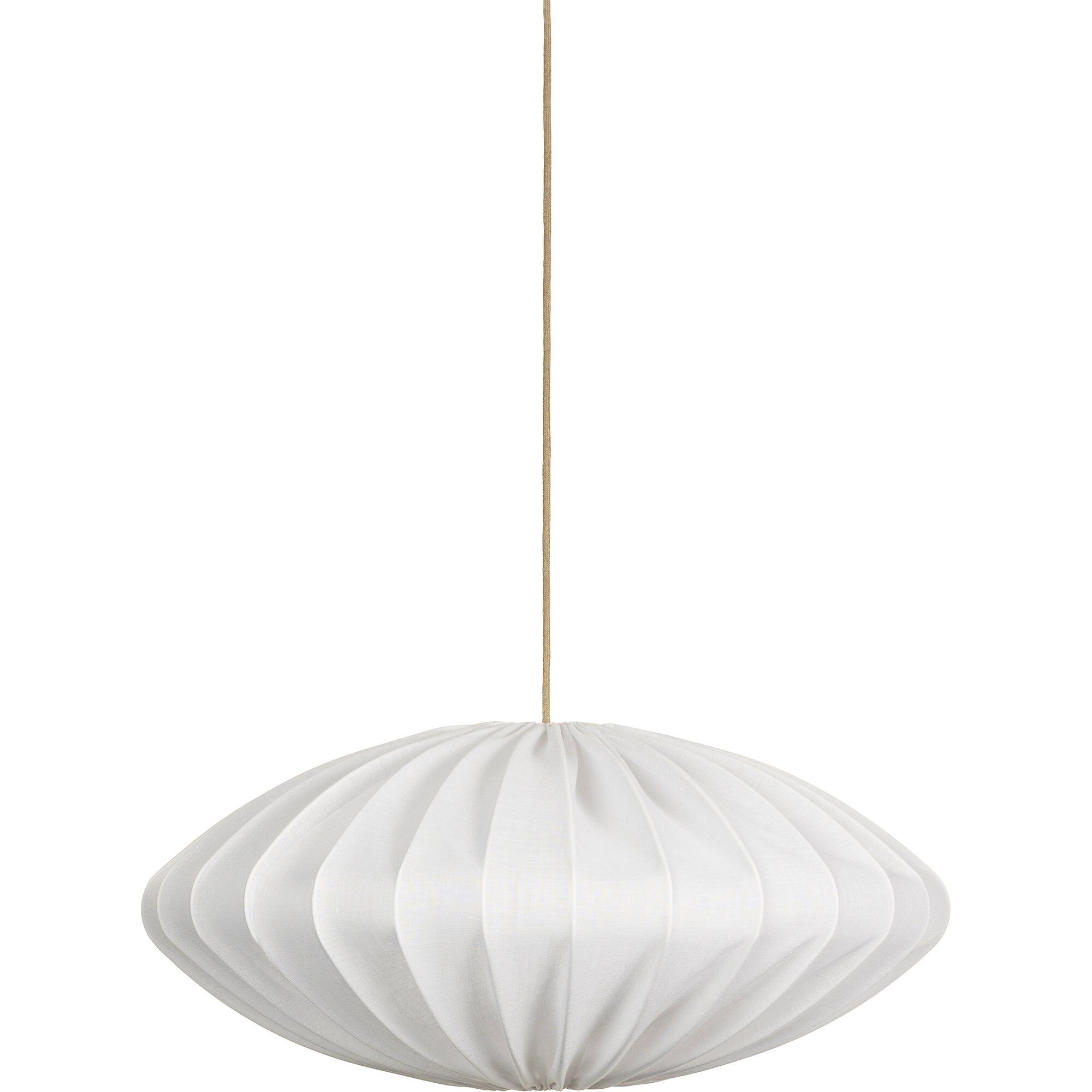 Watt&veke Ellipse loftslampe, 80 cm, hør, hvid